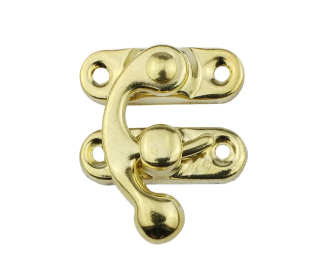 10PCS/bag Vintage Metal Hardware Furniture Wooden Box Leather Bag Hardware Decorative Latch Clasps Lock Padlock Hasp With Screws