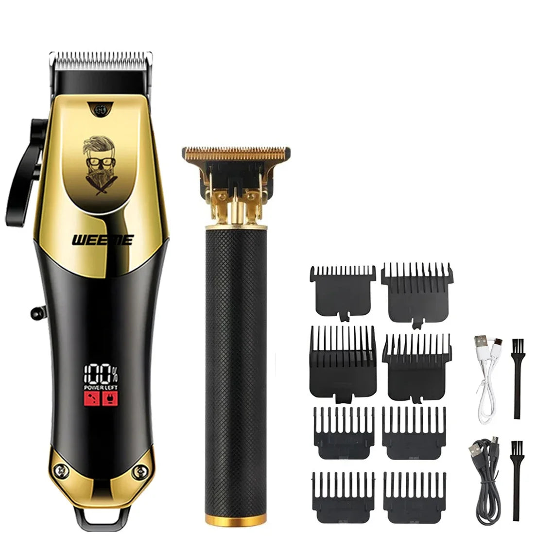 Hair Cutting Machine Electric Vintage Hair Clipper Portable Cordless Shaver Barber USB Fast Charging Hair Trimmer For Hairdresse