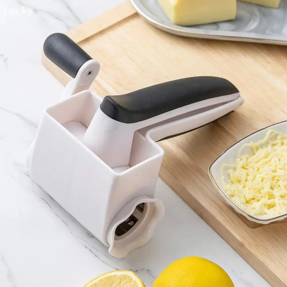 3-in-1 Hand-Cranked Cheese Grater Rotary Multi-functional Parmesan Cheese Shredder Hand Crank Detachable Chocolate Grater Butter