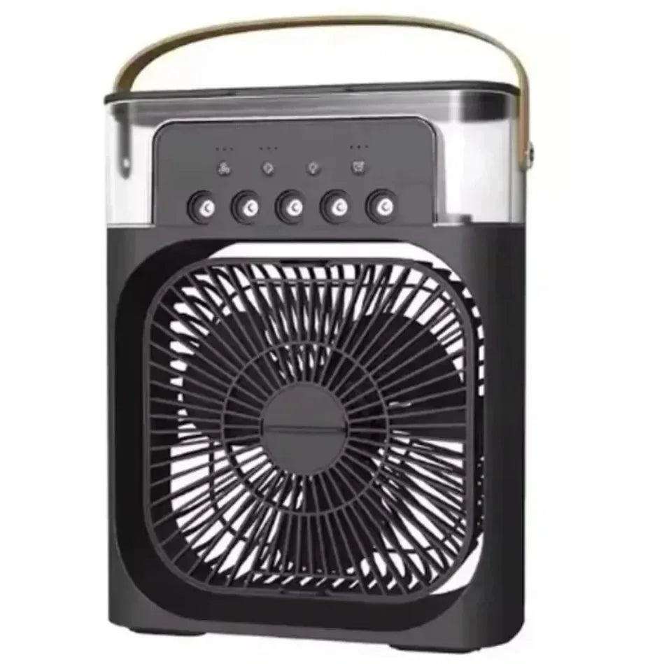 3 In 1 Portable Air Cooler LED Night Lights Home Office Fans Air Adjustment Humidifier Fan AIr Conditioner Household Small
