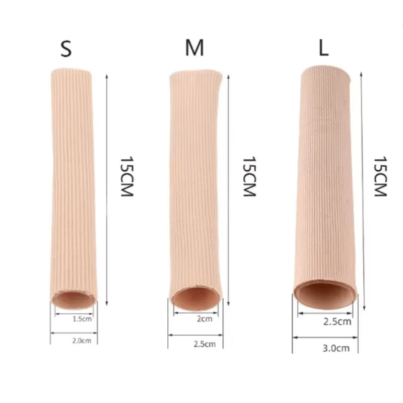 Gel Toe Cover Elastic Fiber Finger Protective Tube Toe Protection Pipe Reduce Friction Silicone Foot Protector Feet Care Parts