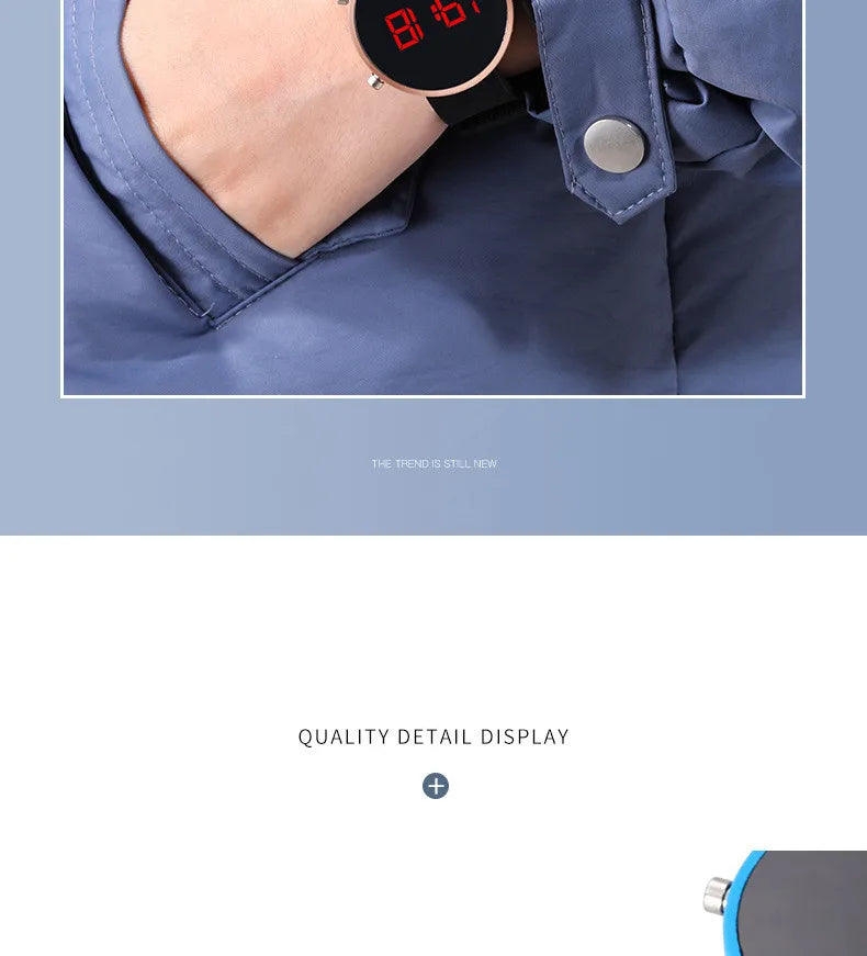 Fashion Digital Watch for Women Simple Men's LED Wrist Watch  Silicone Strap Casual Sports Ladies Watch Clock Gift Reloj Mujer