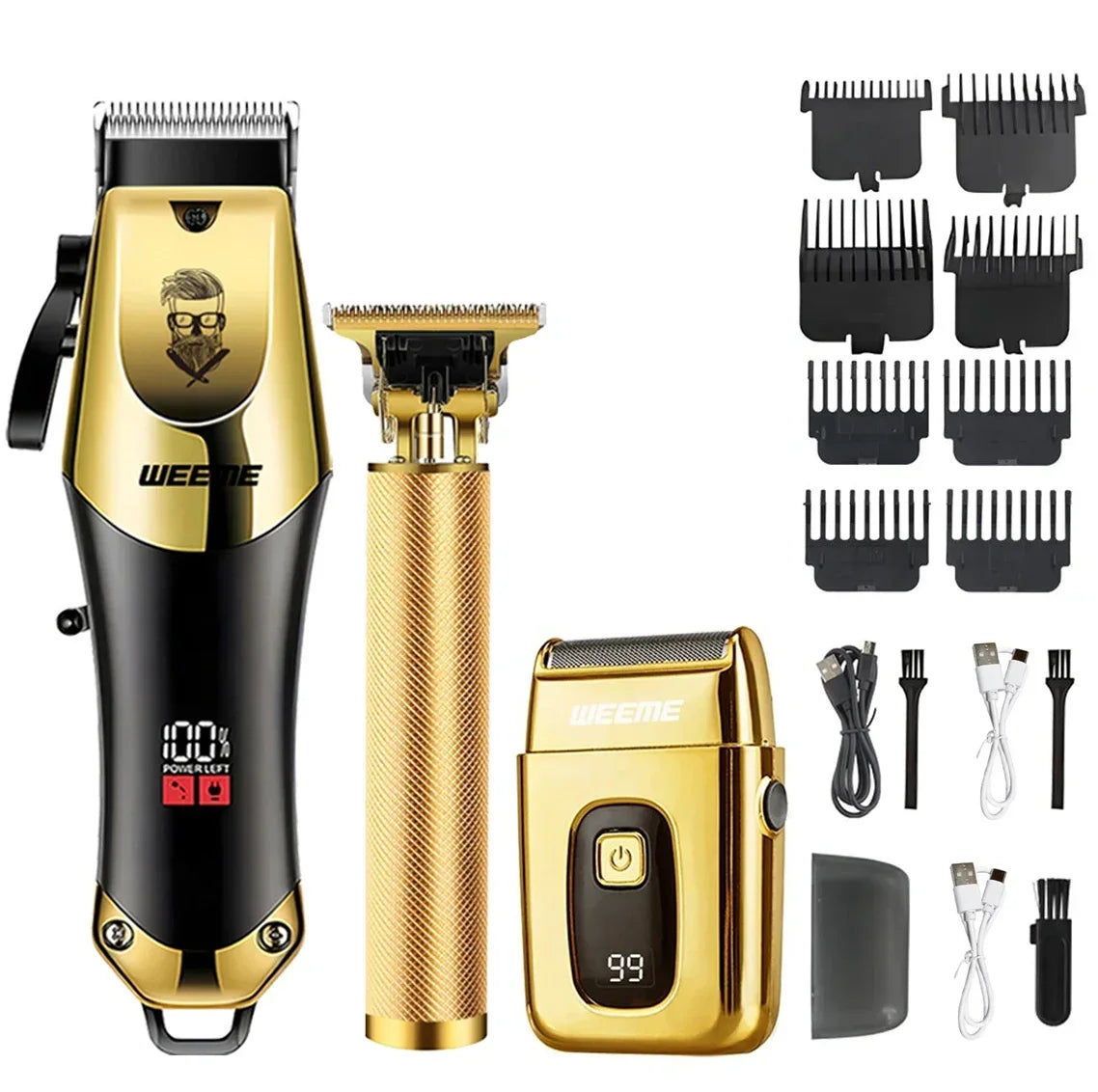 Hair Cutting Machine Electric Vintage Hair Clipper Portable Cordless Shaver Barber USB Fast Charging Hair Trimmer For Hairdresse