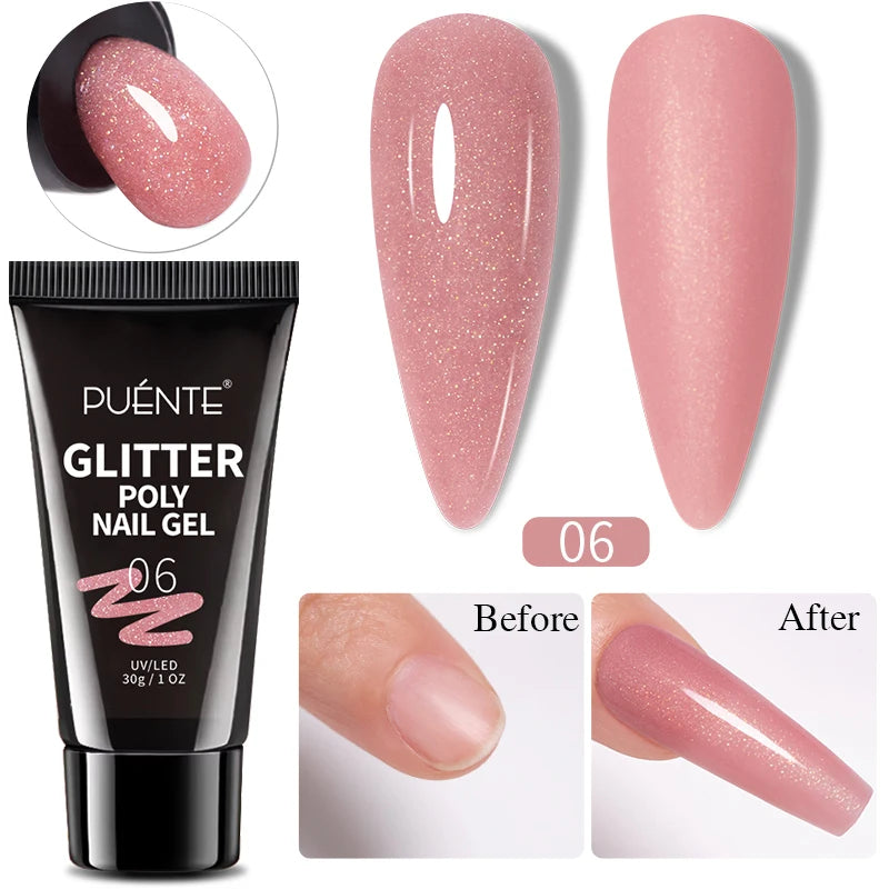 15ML Milky White Jelly Nude Pink Fiber Base Gel For Nails Repair Strengthen Extension Construction Soak Off UV Nail Art Varnish