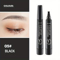 Microblading Eyebrow Pencils with 4 Split Head Waterproof 5 Colors Eyebrow Pens Natural Looking Brows Makeup for Women Cosmetics