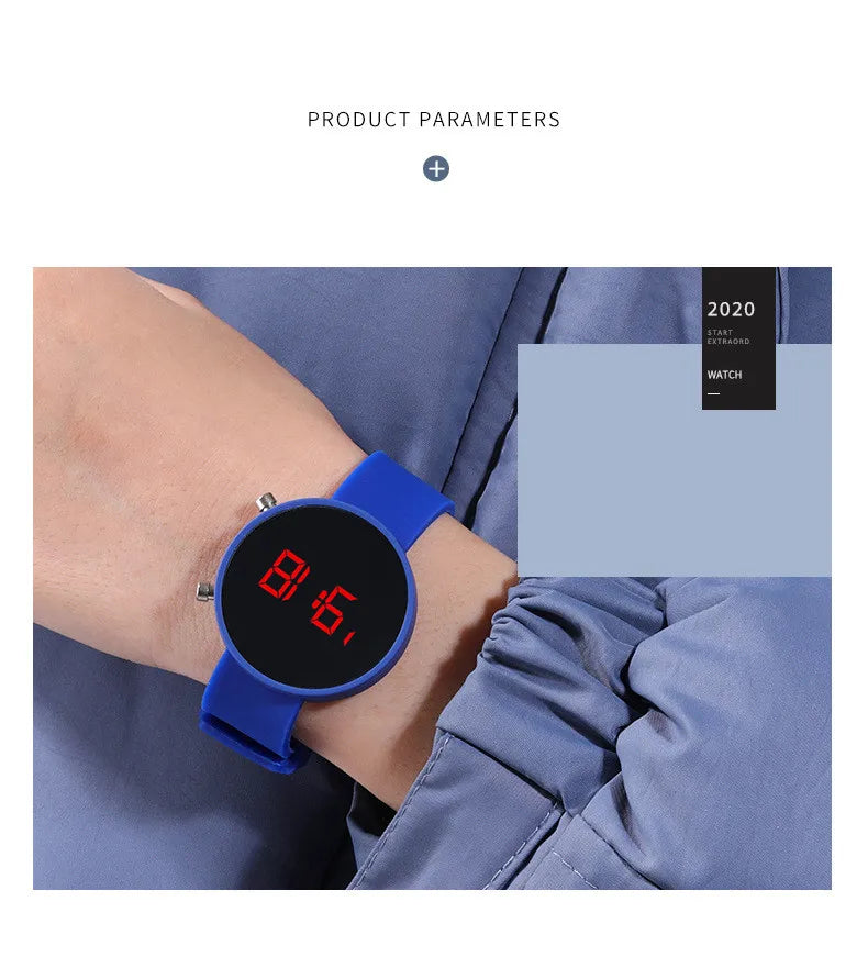 Fashion Digital Watch for Women Simple Men's LED Wrist Watch  Silicone Strap Casual Sports Ladies Watch Clock Gift Reloj Mujer