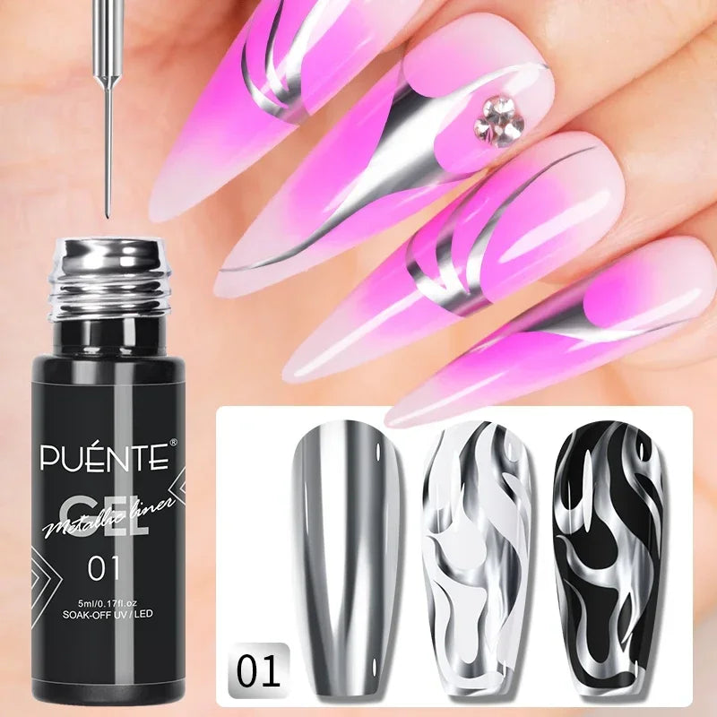 PUENTE 7.5ML Smooth Ceramics Cat Magnetic Gel Nail Polish White Moonlight Shades Cat Eye Soak Off UV Nail Art Varnish Manicure
