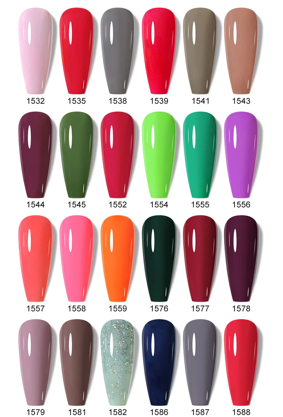 Clou Beaute 15ml HEMA TPO FREE Color Gel Nail Polish Nude Pink Red Green Collection Nail Gel Polish Glitter Soak Off UV LED Gel