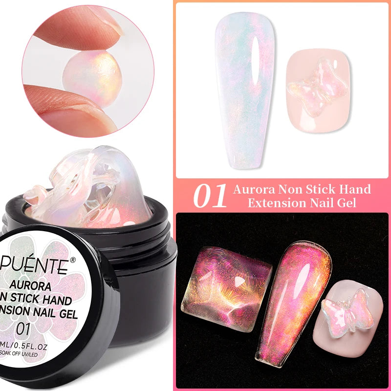 PUENTE 7.5ML Smooth Ceramics Cat Magnetic Gel Nail Polish White Moonlight Shades Cat Eye Soak Off UV Nail Art Varnish Manicure