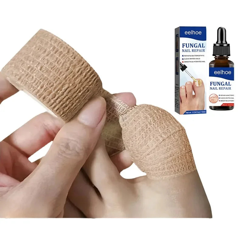 Fungal nail polish, nail coating, toe protection, foot and finger protection, self-adhesive bandage, toe and finger protection