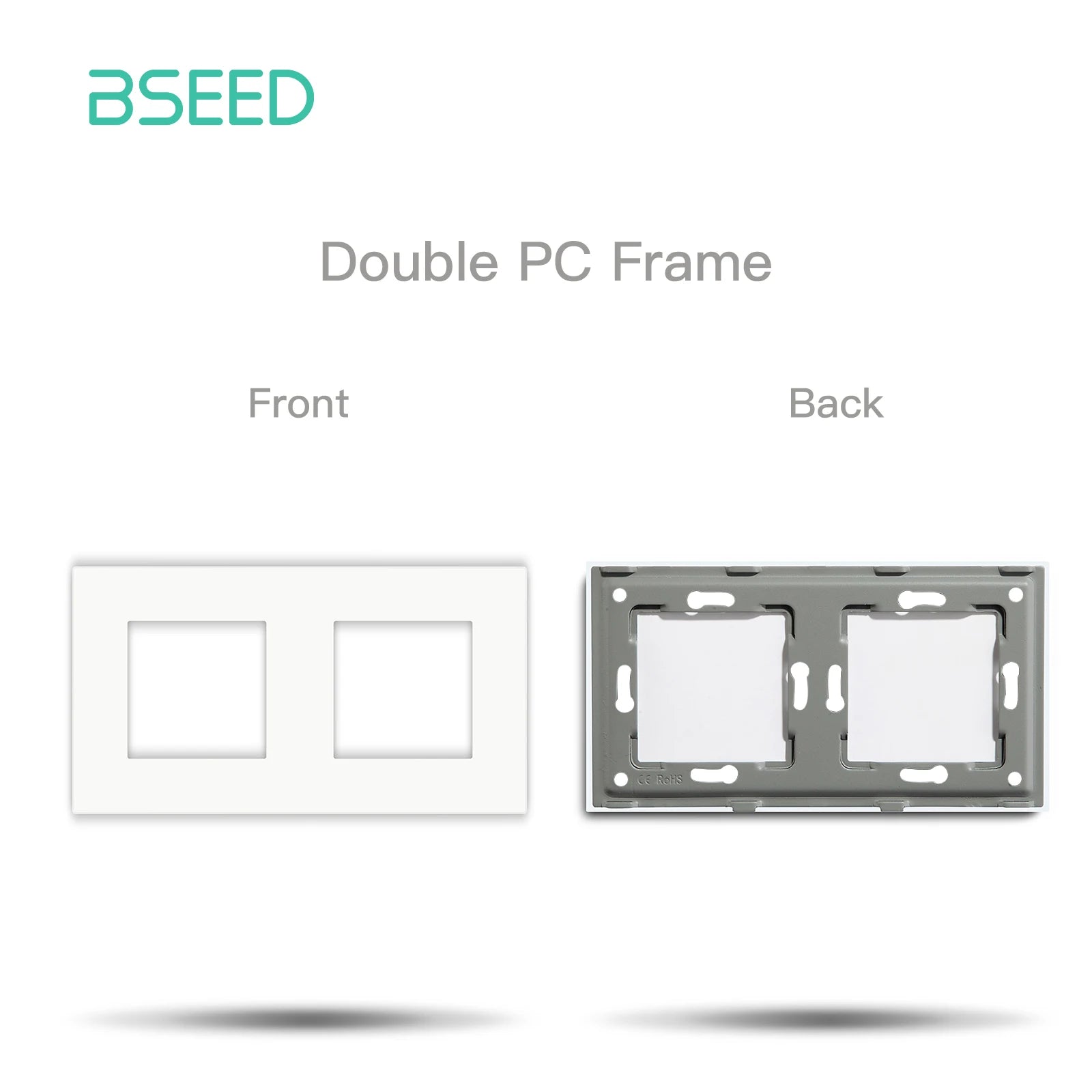 BSEED Zigbee Power Socket Tuya Smart EU Socket Plug With 20W Type-c USB Functions Parts Matte Plastic Frames DIY Accessories