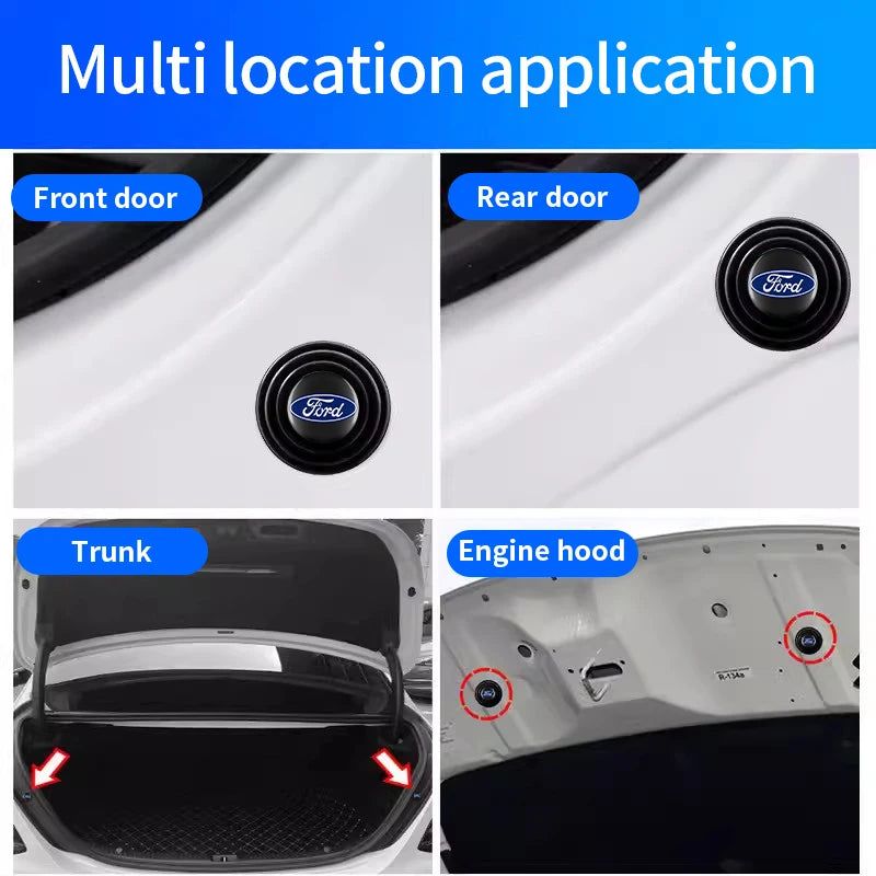Car Door Shock Absorber Buffer Protective Stickers Soundproof Rubber Pads For Ford Ranger Focus Kuga Mustang Mondeo Fusion Esco
