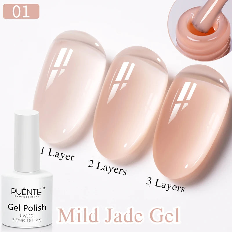 PUENTE 7.5ML Smooth Ceramics Cat Magnetic Gel Nail Polish White Moonlight Shades Cat Eye Soak Off UV Nail Art Varnish Manicure
