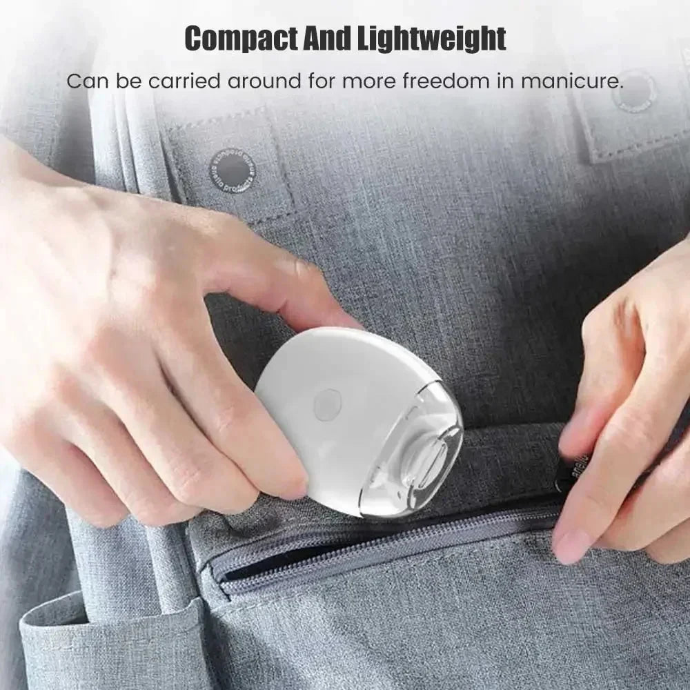 2 IN 1 Electric Nail Clipper Cutter With LED Light Automatic Nail Grinder Trimmer For Baby Mini Manicure Tools Nail Care