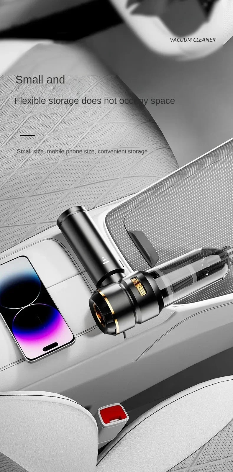 Mini Car Vacuum Cleaner Strong Scution Cordless 998000PA Powerful Wireless Car Cleaner HandHeld Portable Vacuum Cleaner for Car