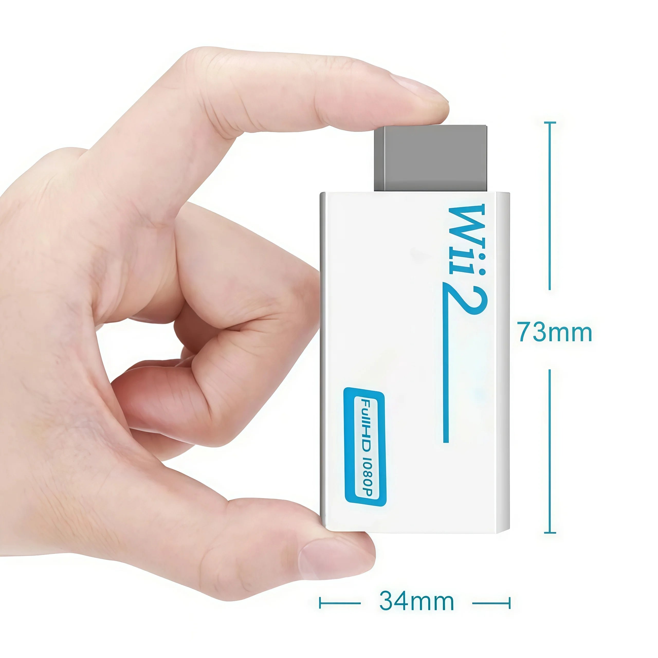 Wii to HDMI Converter with 3.5mm Audio - Digital Adapter for HDTV/Monitor, 480p to 1080p/720P Compatible (Not for Wii Mini)