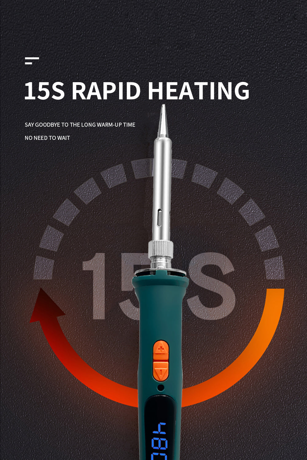 100W/120W Digital Soldering Iron Kit Repair Soldering Tool Set Electric Soldering Iron Dual Calibration Temperature 200-600C