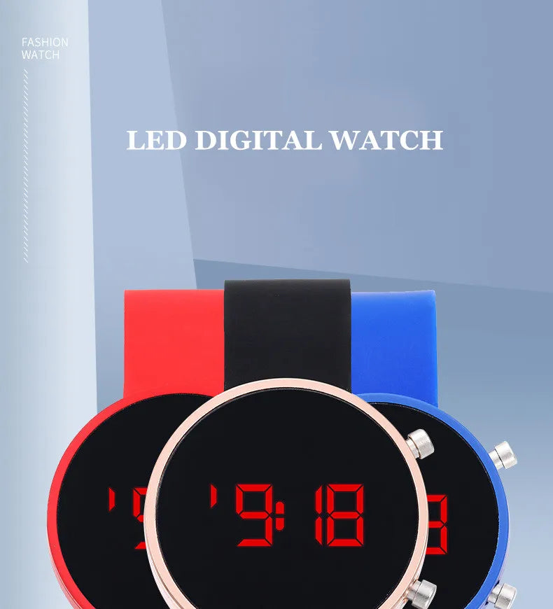 Fashion Digital Watch for Women Simple Men's LED Wrist Watch  Silicone Strap Casual Sports Ladies Watch Clock Gift Reloj Mujer