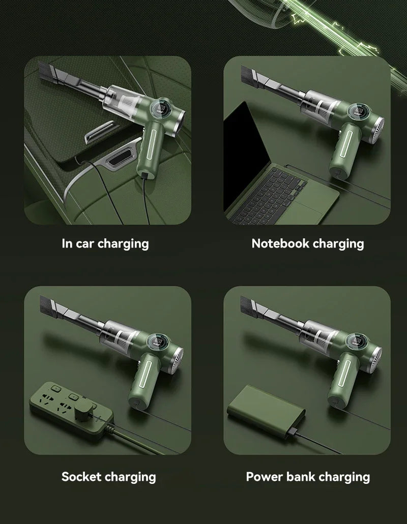 9800000pa Wireless Automobile Handheld Vacuum Cleaner Wet Dry Dual-use High Power Electric Appliance Cleaner Car Home New 2026