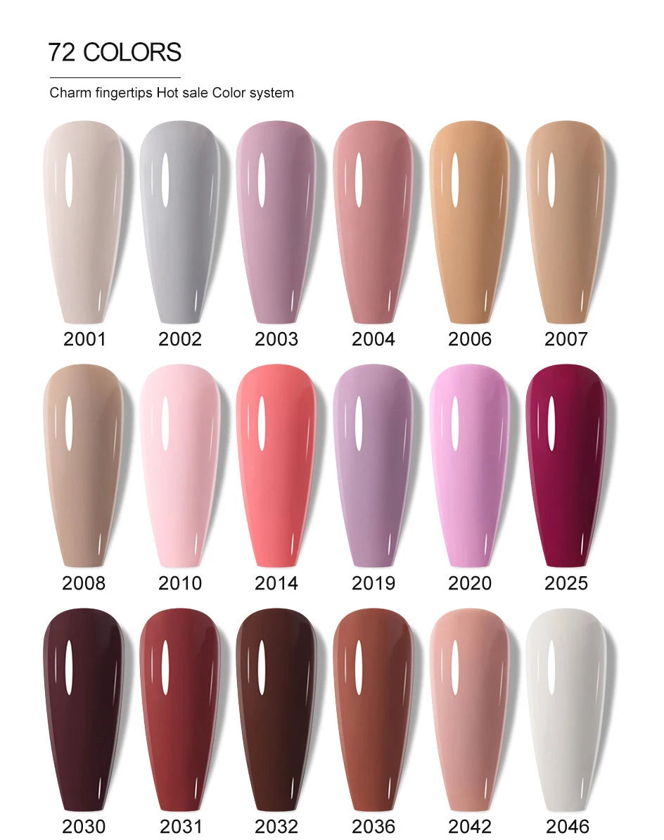 Clou Beaute 15ml HEMA TPO FREE Color Gel Nail Polish Nude Pink Red Green Collection Nail Gel Polish Glitter Soak Off UV LED Gel