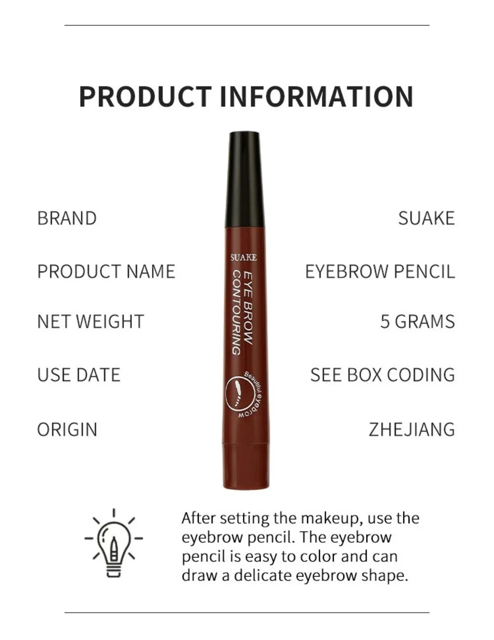 4 Point Head Eyebrow Pencil Long Lasting Waterproof Sweat Proof High Pigmented Eyebrow Tattoo Pen Easy Apply Liquid Brow Makeup