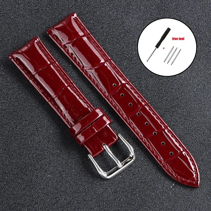 Leather Watchband for Men Women Universal Replacement Leather Watch Strap 12mm 14mm 16mm 18mm 19mm 20mm 21mm 22mm Soft Bracelets