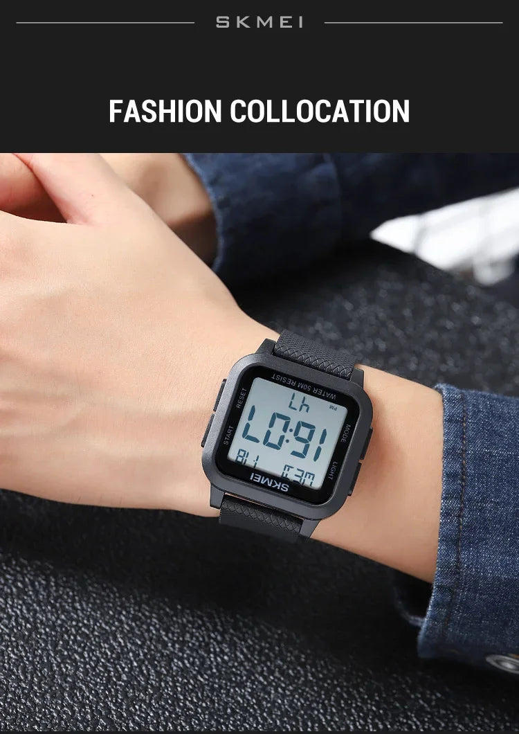 SKMEI 1894 Military Waterproof Mens Watches Electronic Shock Digital Watch For Men Sports Wristwatches 1841 Relogios Masculinos