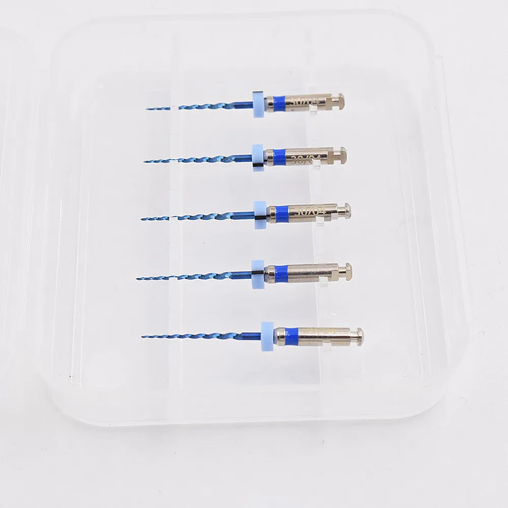 5 PCS/Pack Dental Niti Heat Activated Pediatric Files Rotary For Baby Root Canal Treatment Child Endo Files
