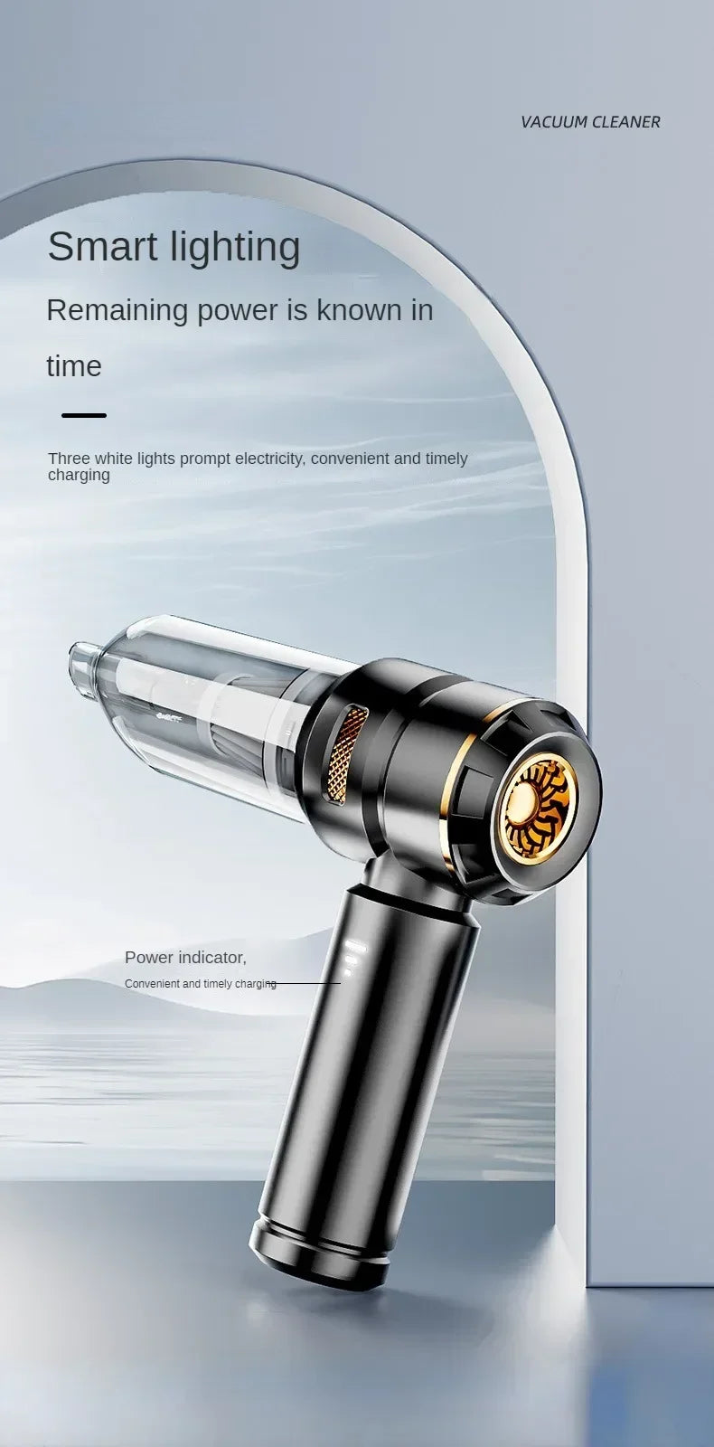 Mini Car Vacuum Cleaner Strong Scution Cordless 998000PA Powerful Wireless Car Cleaner HandHeld Portable Vacuum Cleaner for Car