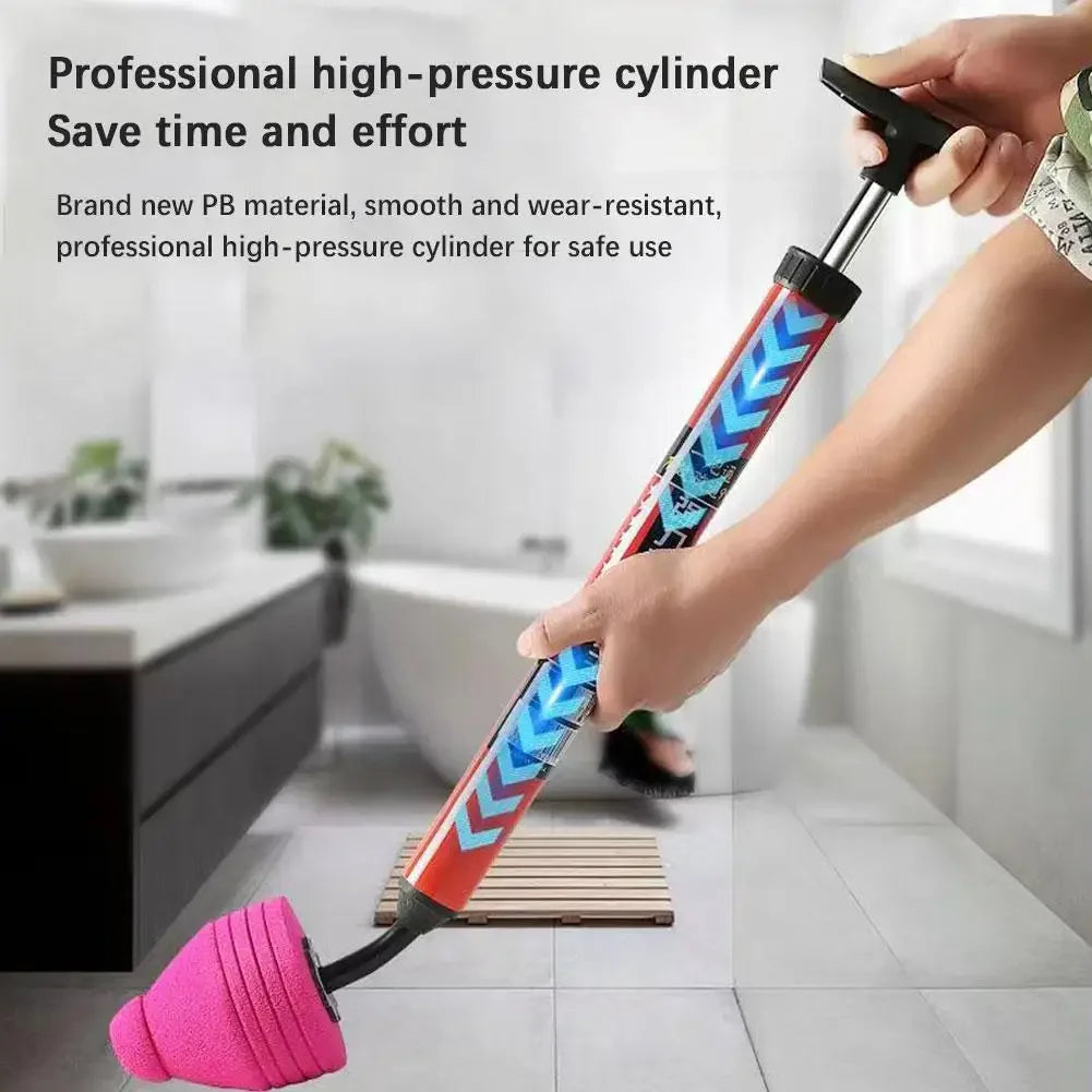 New High Pressure Toilet Unblock One Shot Toilet Pipe Plunger Silicone Quickly Unblock Household Toilet Sewer Dredging Plunger
