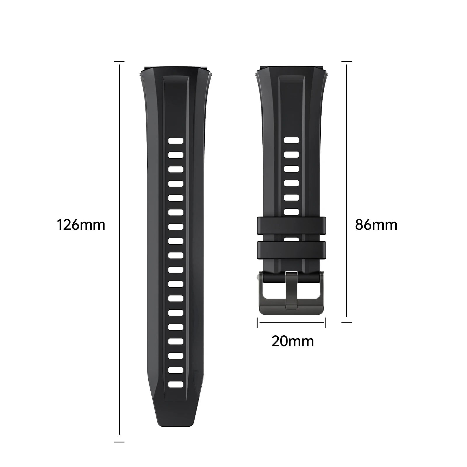 Silicone Strap For Huawei Watch 5 46mm Soft Sports Band 22mm WristBand For Huawei Watch 5/4/4Pro/3/3Pro Smart Watch Bracelet