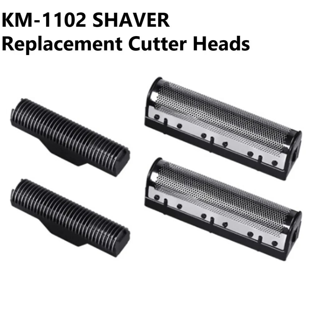 1Set Clipper Blade for Kemei Km-1102 Clipper Electric Shaver Parts Net Replacable and Durable Stainless Steel Material