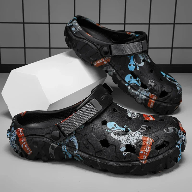 Men Shoes Slippers Men Garden Flat Sandals Platform Sandals Man Summer Sandals 2025 Male Sneakers Outdoor Flip Flops Home Clogs
