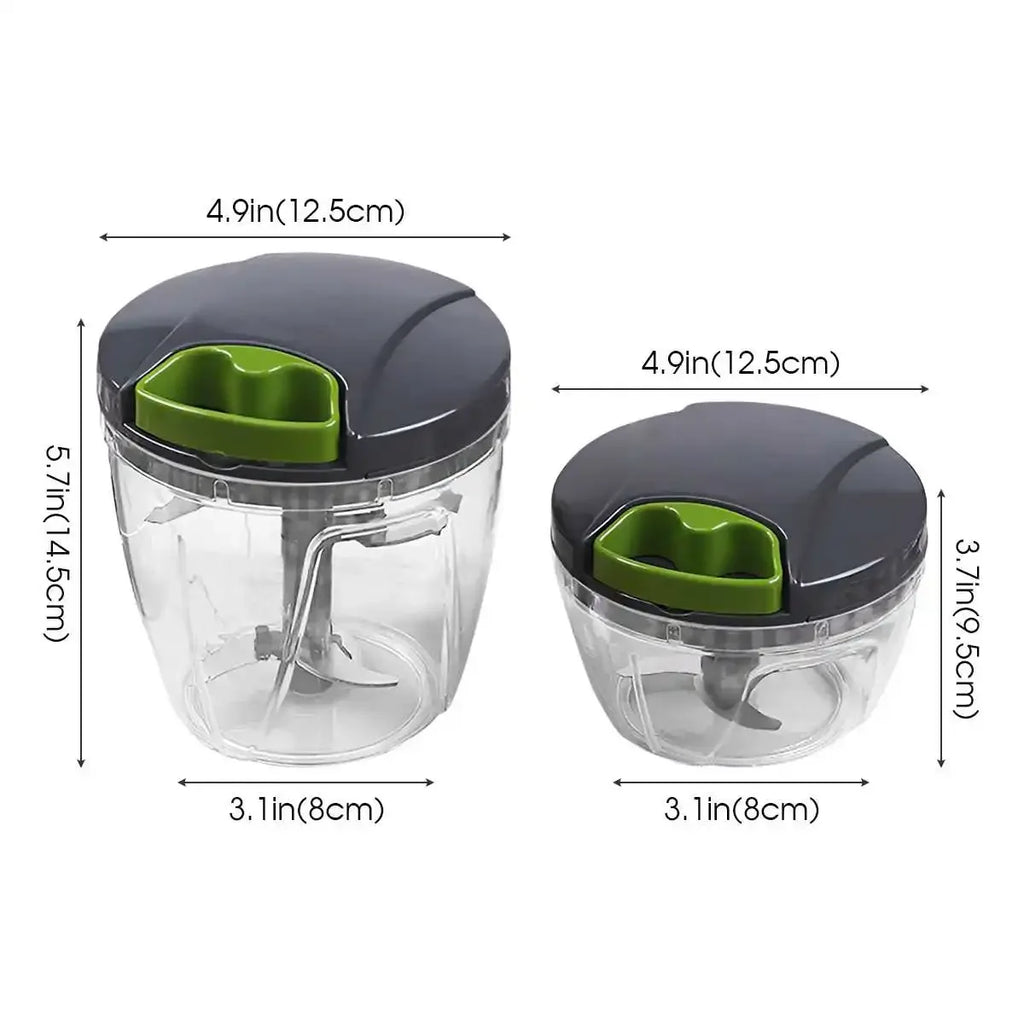 1000ml Manual Food Chopper Hand Pull String Vegetable Cutter Onions Garlic Chopper Fruits Herbs Nuts Kitchen Food Processor