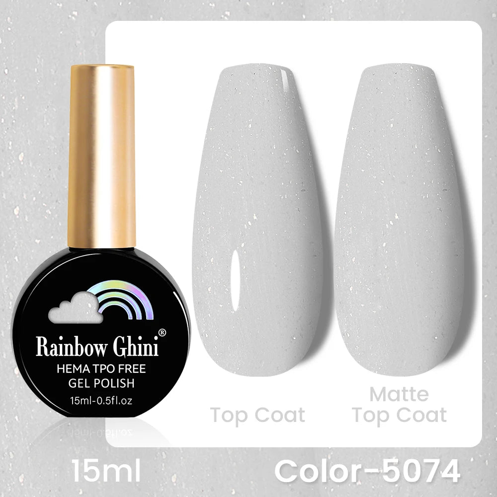 RG 15ML 146Colors HEMA&TPO Free Long Lasting Nail Polish Colorful UV Nail Gel Top Base Coat Supplies For Professional Manicure