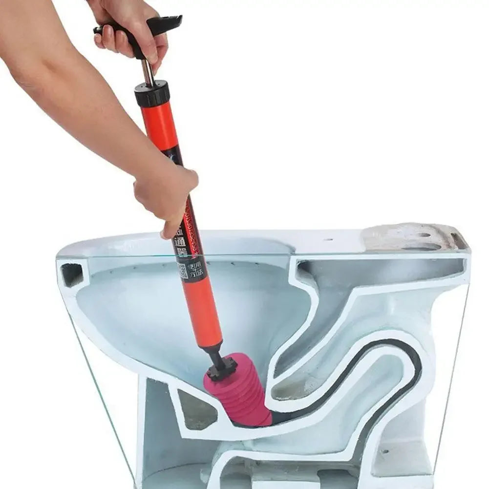 New High Pressure Toilet Unblock One Shot Toilet Pipe Plunger Silicone Quickly Unblock Household Toilet Sewer Dredging Plunger
