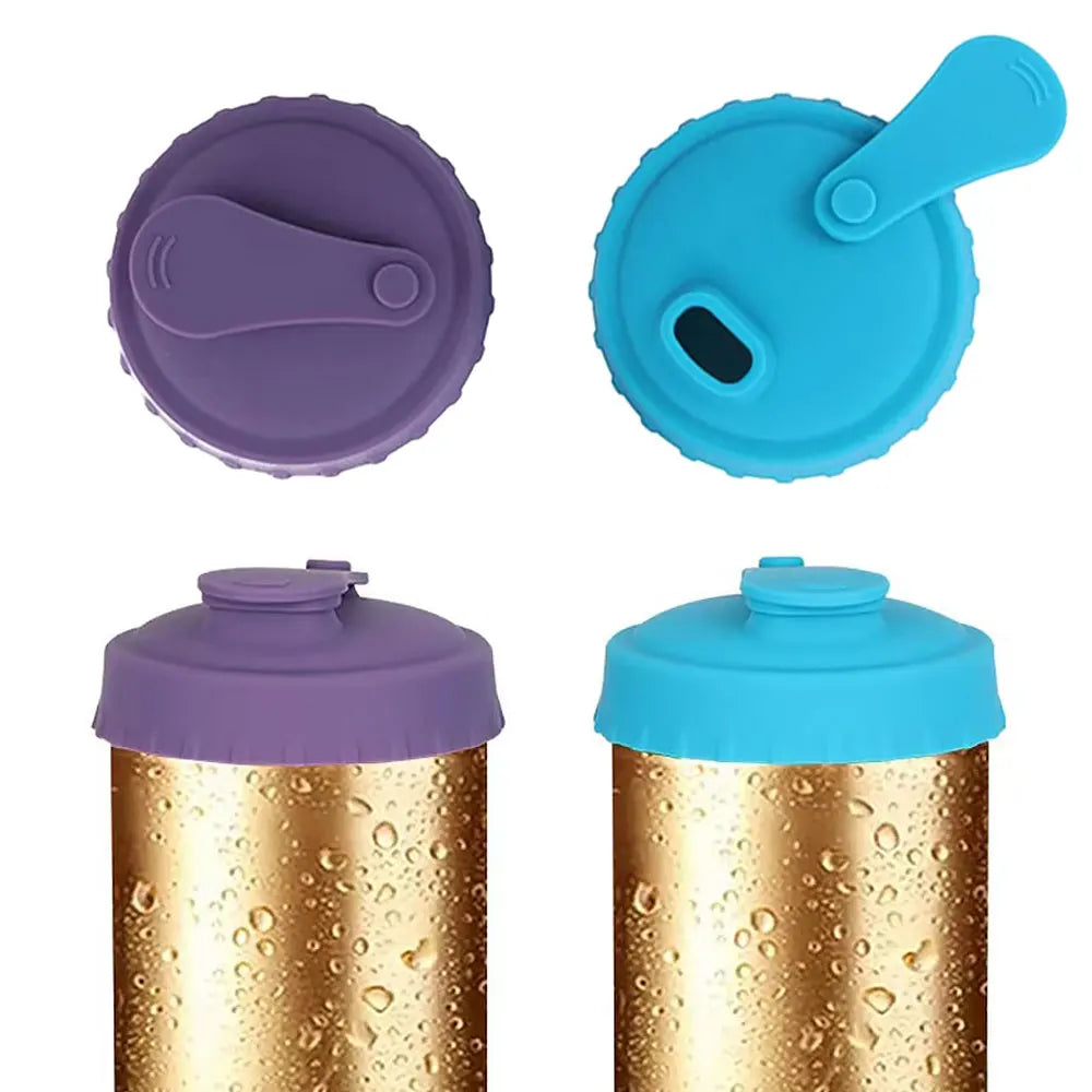 Silicone World Silicone Soda Can Lid Reusable Cans Stopper for Beer Drinks Juice Beverage Protecto Sealing Cover Coke Cans Lids