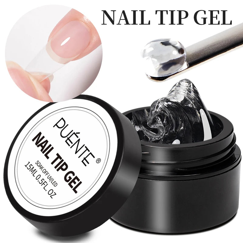 15ML Milky White Jelly Nude Pink Fiber Base Gel For Nails Repair Strengthen Extension Construction Soak Off UV Nail Art Varnish