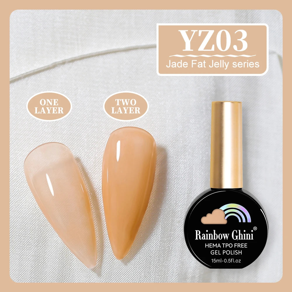 RG 15ML 146Colors HEMA&TPO Free Long Lasting Nail Polish Colorful UV Nail Gel Top Base Coat Supplies For Professional Manicure