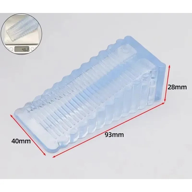 Front Door Stopper: Anti-collision, Movable Rubber Doorstop for Household Use.  Wedge-shaped Hardware for Home Applications