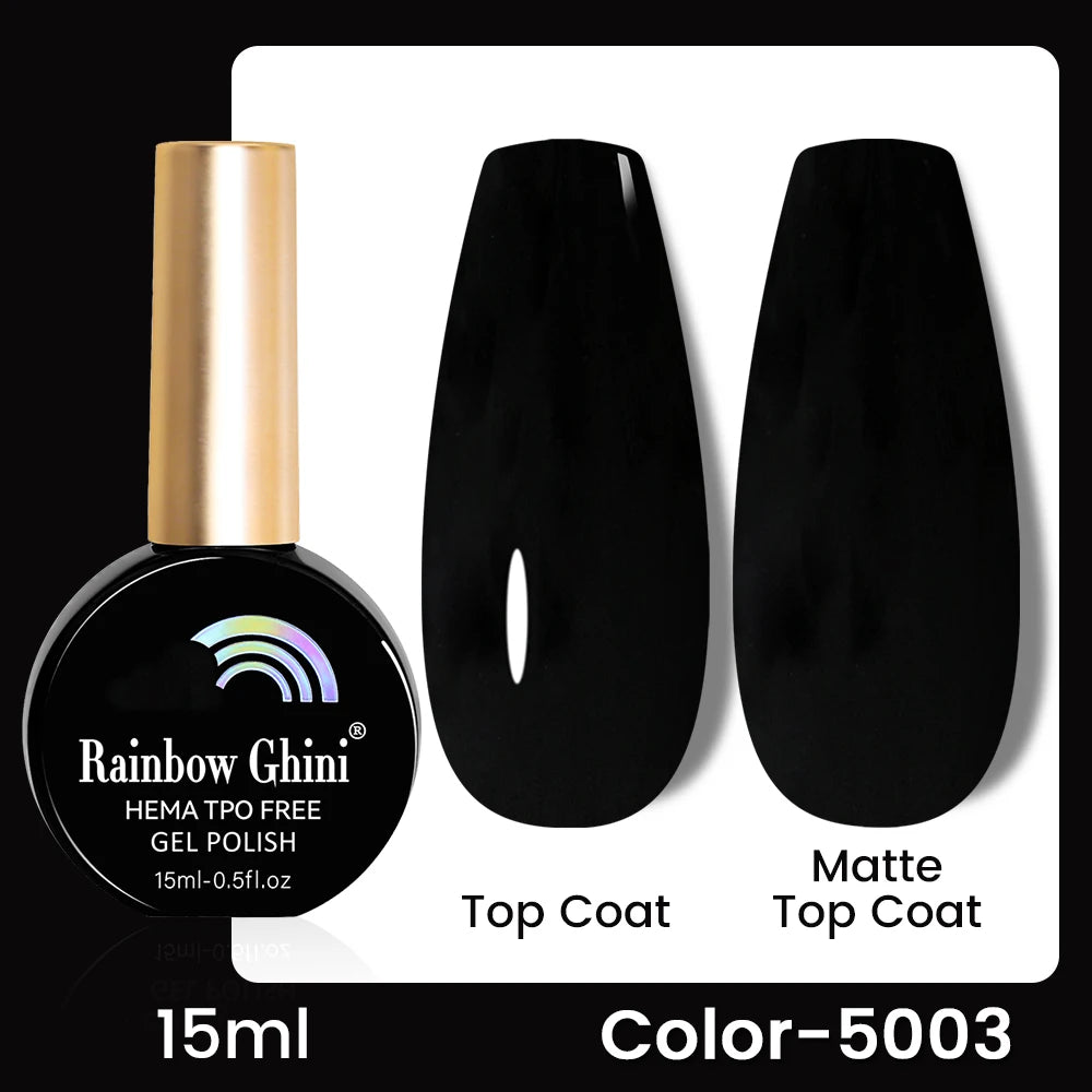 RG 15ML 146Colors HEMA&TPO Free Long Lasting Nail Polish Colorful UV Nail Gel Top Base Coat Supplies For Professional Manicure