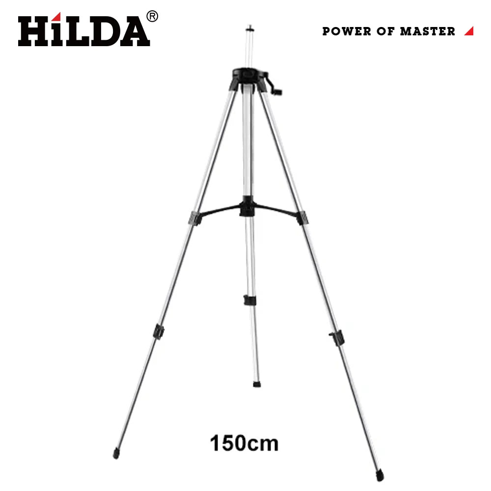 HILDA Laser Level Tripod 1.2M/1.5M 5/8 Inch Adjustable Height Thick Ferroalloy Tripod Laser Level Stand Base for Self Leveling