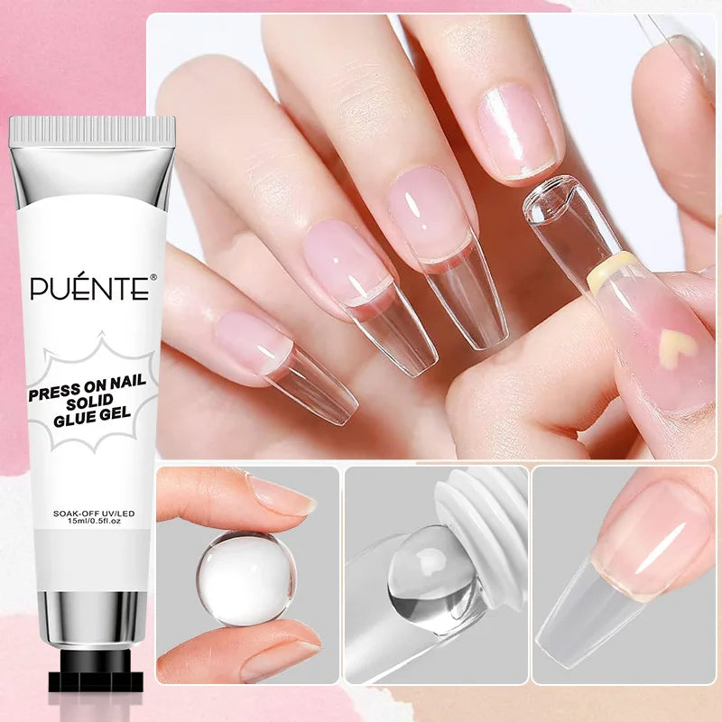 15ML Milky White Jelly Nude Pink Fiber Base Gel For Nails Repair Strengthen Extension Construction Soak Off UV Nail Art Varnish