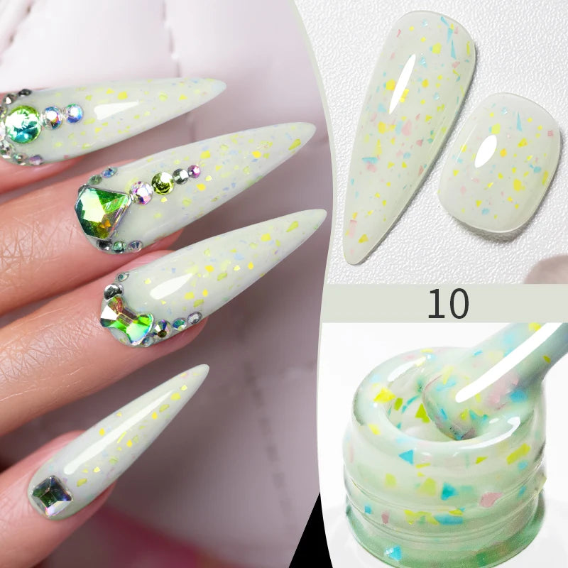 PUENTE 7.5ML Smooth Ceramics Cat Magnetic Gel Nail Polish White Moonlight Shades Cat Eye Soak Off UV Nail Art Varnish Manicure