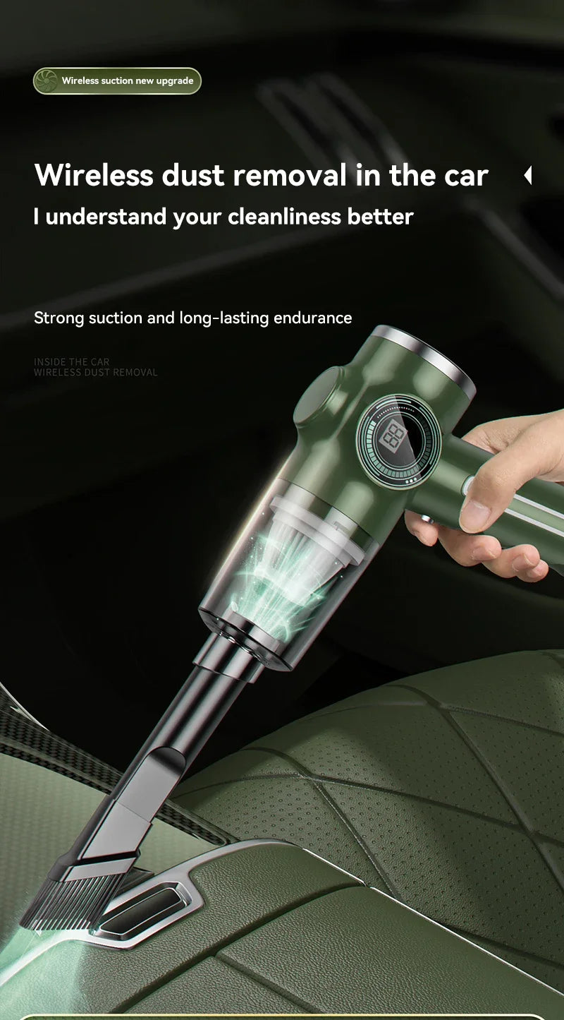 9800000pa Wireless Automobile Handheld Vacuum Cleaner Wet Dry Dual-use High Power Electric Appliance Cleaner Car Home New 2026