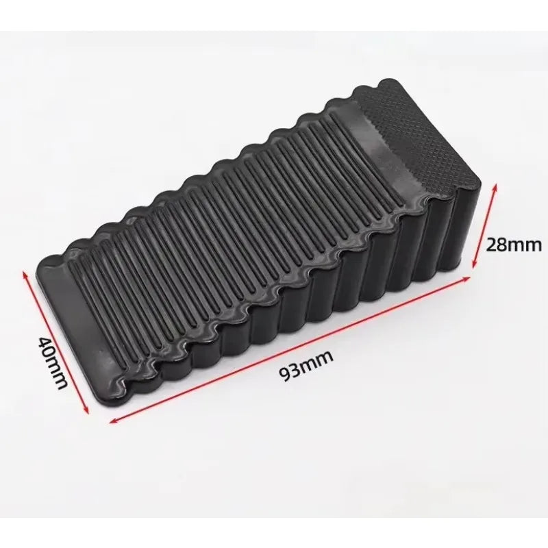 Front Door Stopper: Anti-collision, Movable Rubber Doorstop for Household Use.  Wedge-shaped Hardware for Home Applications