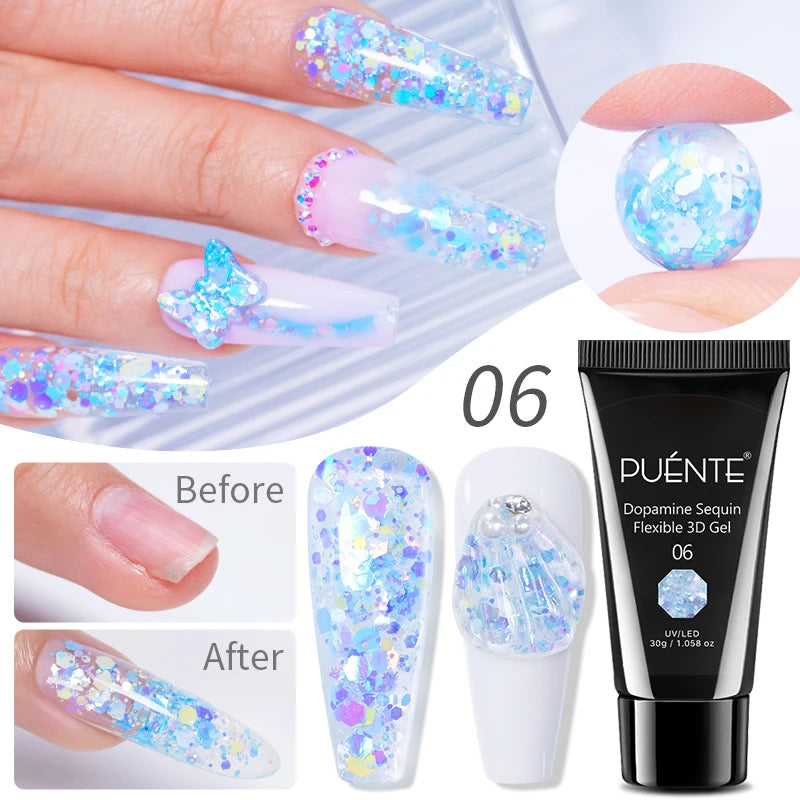 15ML Blooming Marble Gradient Gel Nail Polish Spreading Effect Watercolor Floral Print Nail Art Soak Off UV/LED Nail Varnish