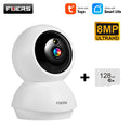 Fuers 4K 8MP IP Camera Indoor WiFi Wireless Surveillance works with Tuya Smart Home APP Auto Tracking CCTV Security Baby Monitor