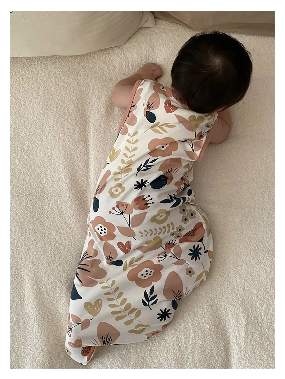 Sleeping Bags For Baby 3-18Months Summer Thin Baby One-Piece Sleepwear Cute Bear Print Cartoon Sleepsack Anti-Kick Blanket