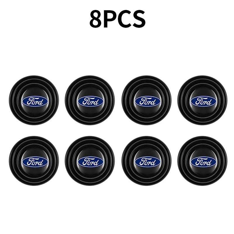 Car Door Shock Absorber Buffer Protective Stickers Soundproof Rubber Pads For Ford Ranger Focus Kuga Mustang Mondeo Fusion Esco